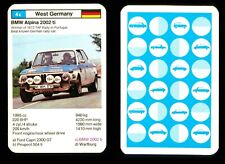 1 x info card Rally car BMW Alpina 2002 ti - S63