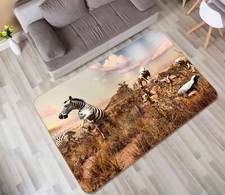 3D Zebra Grass C077 Animal Non