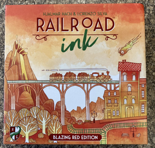 Railroad ink blazing red - railroad,
