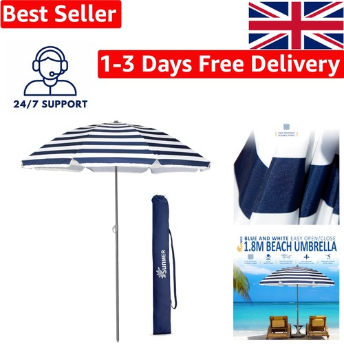Adjustable beach umbrella - 1.8m,