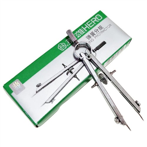 Drafting compass with lock - with,
