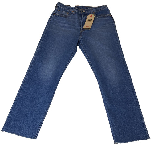 Levis 501 cropped button fly - levis,