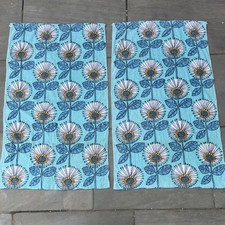 Flower Power Curtains Blue