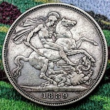 1889 Crown Coin: Queen