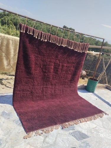 Moroccan rug oxblood - moroccan,
