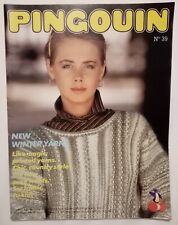 Vintage 80's Pingouin Knitting Pattern Magazine Cardigan Sweater Jumper