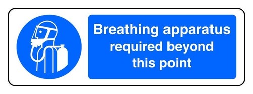 Breathing apparatus required - breathing,