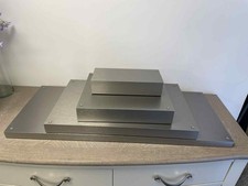 Silver brushed steel metal