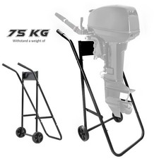 Folding Steel Pipe Outboard Boat Motor Engine Cart Marine Stand Propeller