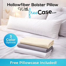 Bolster pillows with free - with,