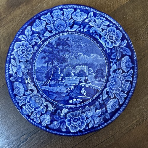 Historical blue plate - historical,