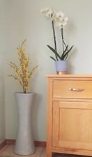 Very Large Chinese Celedon Crackle Glazed Cylindrical Umbrella Stand/Vase. 24"