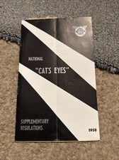 1958 NATIONAL CATS EYES Rally
