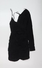 Zara Womens Black Linen