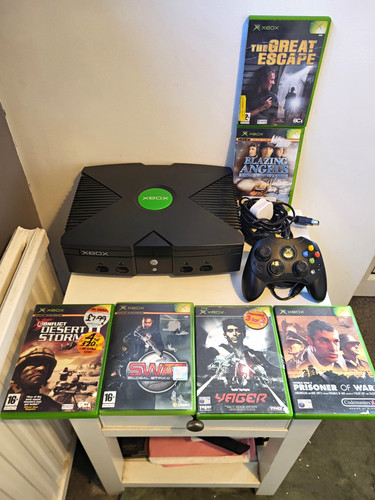 Microsoft xbox original black - xbox,