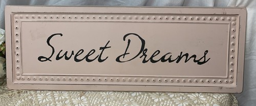 Tin metal shabby chic - shabby, pink