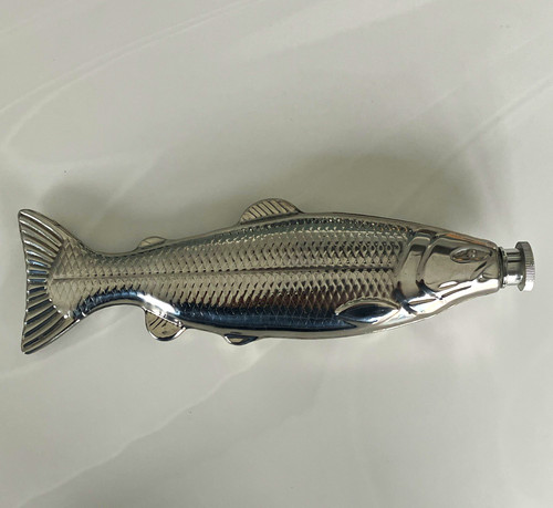 Salmon fish shaped metal - /,