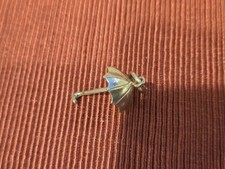 Umbrella Charm Pendant Pave 3D