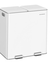 SONGMICS Rubbish Bin Metal