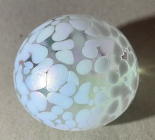 Vintage Heron Glass Iridescent Art Glass Paperweight.