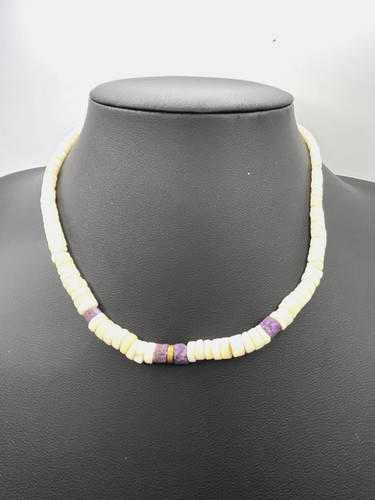Vintage white shell heishi - vintage,