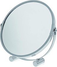 Blue Canyon Double Sided Makeup Mirror 17cm Round Free Standing 3x Magnification