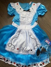 Disney size 8-10 womans alice in wonderland halloween fancydress costume