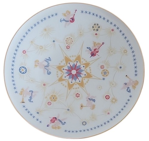 Bavarian star angels plate - bavarian,