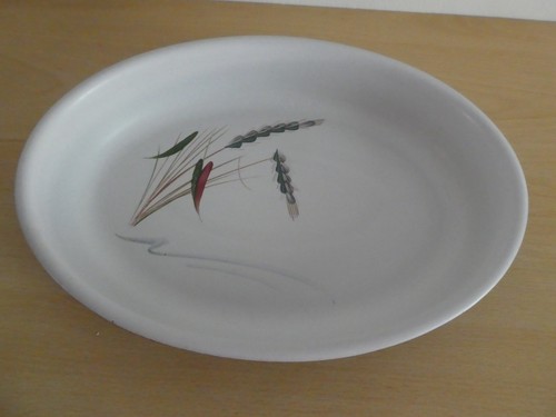 Denby green wheat oval serving - wheat,