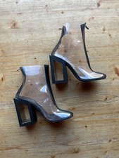 Nicholas Kirkwood 'Void 105' two-tone PVC ankle boots, size 40/UK 7