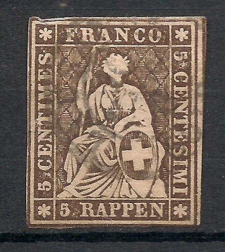Switzerland stamps 1854 - switzerland,