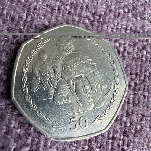 Isle man 50p - tt, coin.