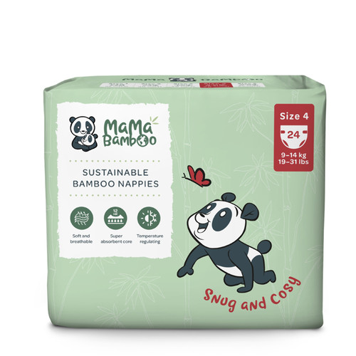 Mama bamboo eco nappies size - eco, 4