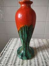 Faiencerie Thulin Belgium Bud Vase - Drip Glaze