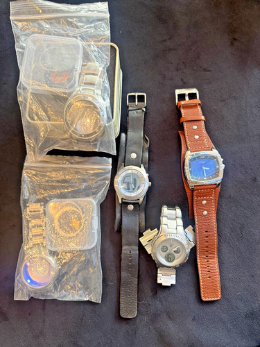 Vtg fossil watch lot big - lot, tic