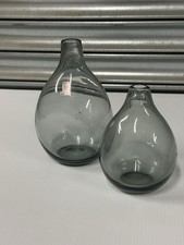Pair of Smoked Glass Dimple