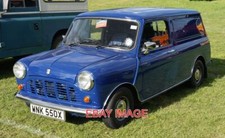 PHOTO  CAR WNK550X AUSTIN ROVER MINI VAN  CLASSIC CARS AND BUSSES AT THE RALLY.