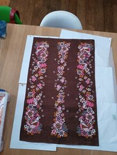 Birdie 1970s vintage Ulster Irish linen Tea Towel Wall Art Hanging, Ireland