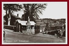 RP Horrabridge Saddlers Shop cyclists people postcard Yelverton Plymouth Devon