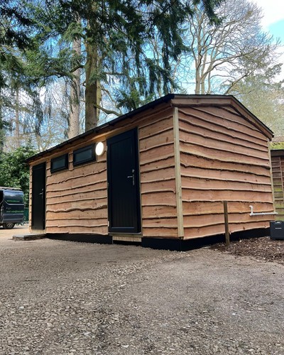 Portable cabin shower block - cabin,