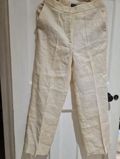 Zara Womens Cream Metallic