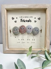Personalised Friends pebble picture | Gift for friends | Best Friend Birthday