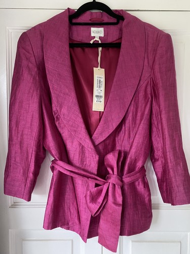 Kaliko pink linen jacket silk - linen,