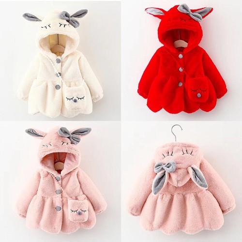 Plush baby jacket girls - jacket, coat