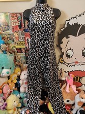 Vtg 90s Y2K Velvet Leopard