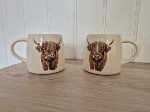 Pair highland cow - mugs, new