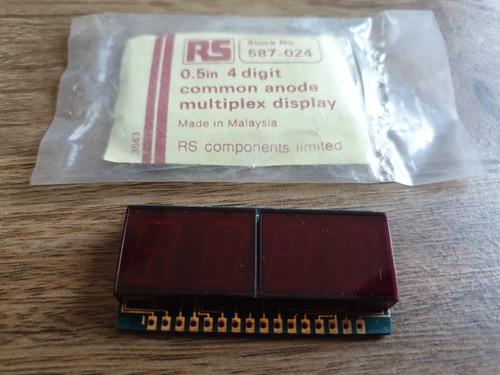 Components inch 4 - 0.5-inch, 4-digit