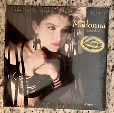 HYPE STICKER SEALED! USA Maxi Single: MADONNA Borderline & Lucky Star REMIX