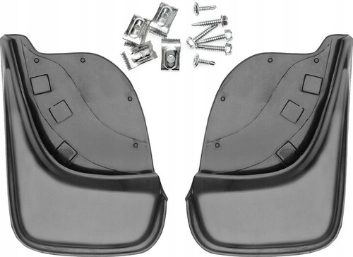Piece black mud flaps - 2-piece,