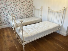 Pair Of Laura Ashley Single Bed Frames And Mattresses